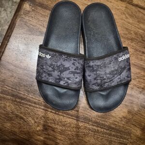 adidas Black Camo Slide Sandals